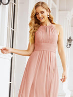Baoleely Keyhole Bridesmaid Dresses Sleeveless Formal Evening Party Prom Gowns 28043