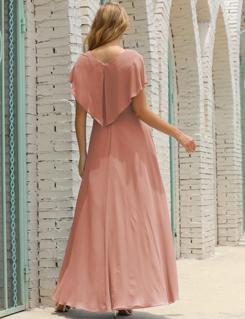 Cinnamon Pink Color Size 14 Mother of the Bride Dress SEA28020