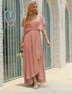 Cinnamon Pink Color Size 14 Mother of the Bride Dress SEA28020