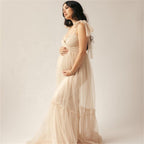 Robe de maternité en satin avec nœud, robe de soirée de maternité, photo, robe du jour