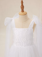 Vestido blanco de tul hasta los tobillos (2003227582) 