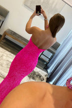 Robe de bal à imprimé cœur