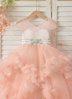 Vestido de princesa/vestido de tul hasta el suelo para niña de las flores 