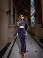 Vestido de fiesta sin tirantes de diseñador 