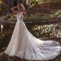 Pastrol Wedding Dress V-neck Tank Sleeveless 2023 For Women Bridal Vestidos De Noiva Custom Made Appliques Formal