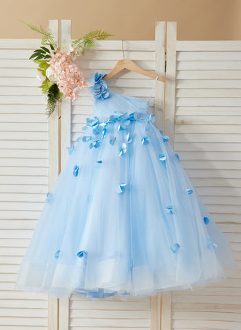 Vestido de princesa/vestido de tul hasta el suelo para niña de las flores 