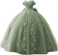 Vestido de quinceañera de encaje nuevo con apliques y hombros descubiertos, estilo dulce 16, vestido de baile Y4340
