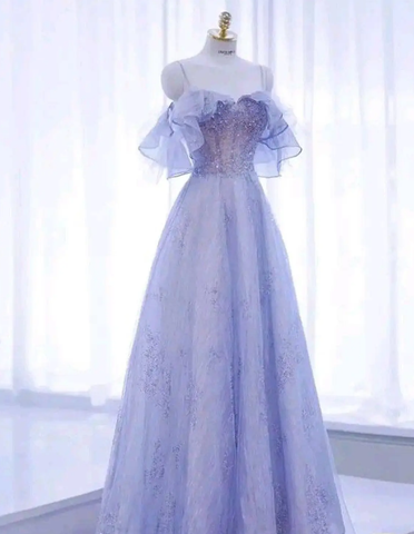 Robe de bal féerique en tulle pailleté Y7793