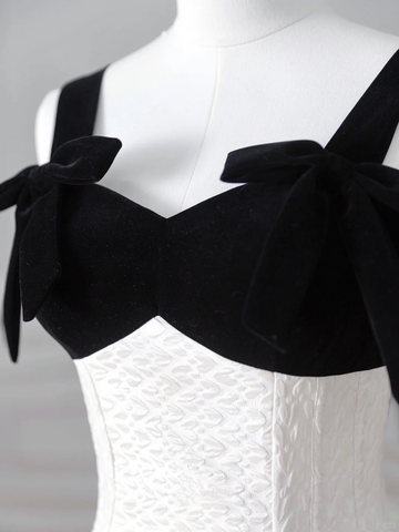 Elegant White Satin A Line Long Prom Dress Evening Dress,Formal Wedding Dress Y8611