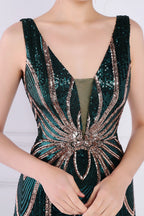 Robe de bal à décolleté plongeant