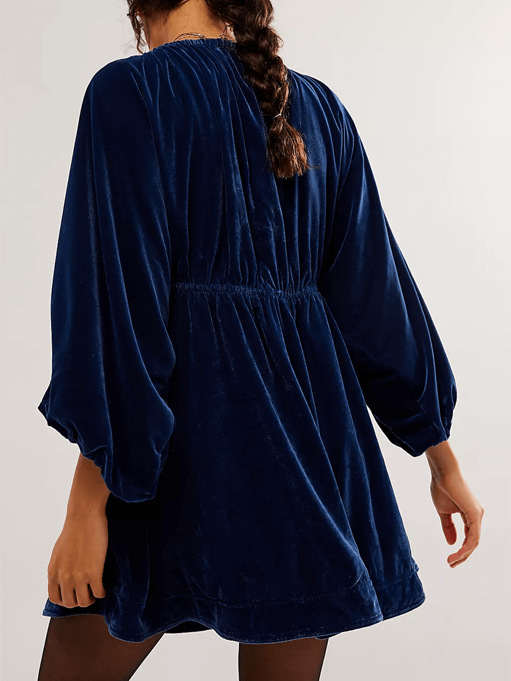 Robe courte en velours Portia 