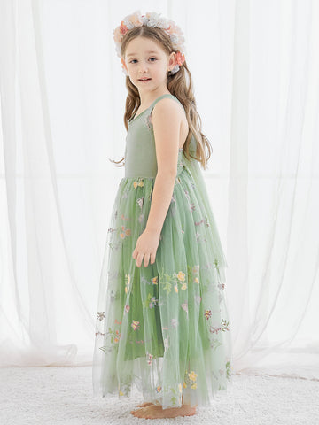 Vestido de tul de corte A hasta el tobillo (2003227711) 