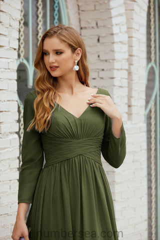 Baoleely Bridesmaid Dress Chiffon Formal Party Dress Evening Dress 28016