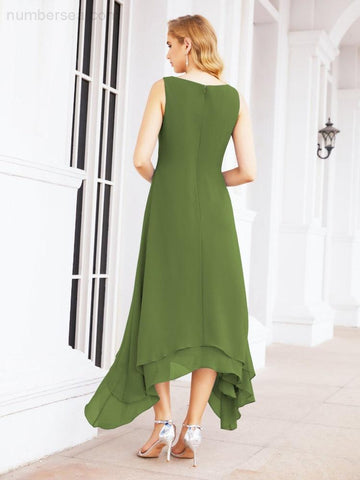 Vestido de fiesta formal de dos piezas corte A para la madre de la novia Sunderly SY28073