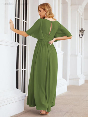 Vestidos de dama de honor para mujer, vestido largo de fiesta para boda o graduación 28068