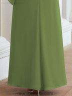 Vestido largo de fiesta formal Sunderly para la madre de la novia con capa de volantes SY28026