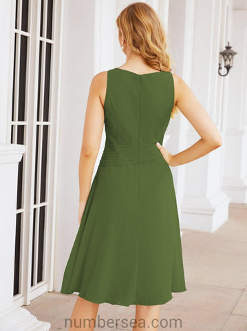 Vestidos de la madre de la novia de Sunderly, vestido de graduación, vestido plisado informal SY28065