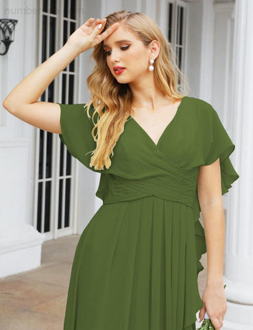 Vestidos de dama de honor Baoleely, vestidos de gala formales sin espalda para fiestas de noche, vestido para la madre de la novia 28040