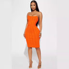 Slim fit sexy socialite party bandage dress dress evening dress female