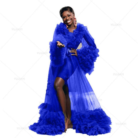 Vestido de novia de baile, bata de tul vaporosa para sesión de fotos, vestido de fiesta de boda para mujer embarazada