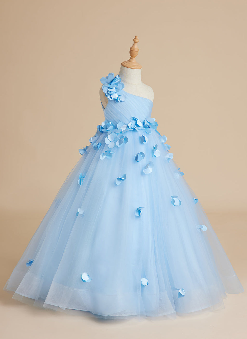 Vestido de princesa/vestido de tul hasta el suelo para niña de las flores 