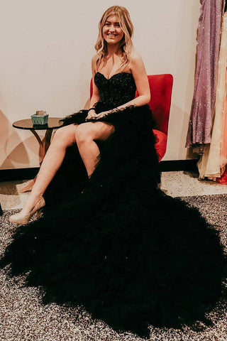 Tulle High-Low Prom Dress