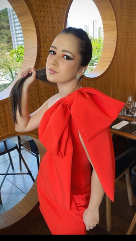 Robe de bal orange chic pour une fête d'anniversaire de 18 ans Y2716