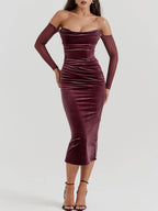 Robe midi bustier 