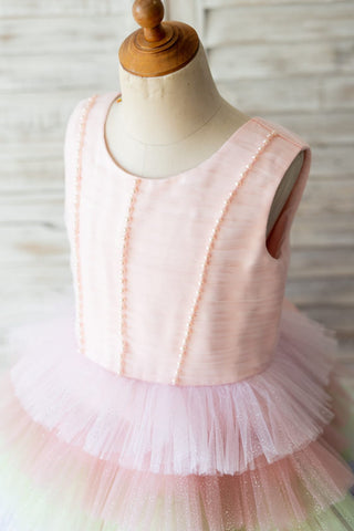 Vestido de tul de corte A hasta la rodilla (2003227679) 