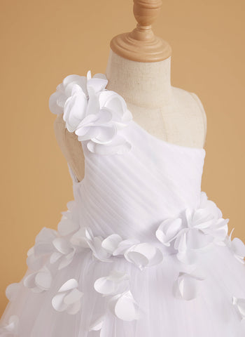 Vestido de princesa/vestido de tul hasta el suelo para niña de las flores 