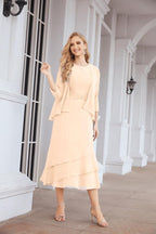 Robe de soirée deux pièces Sunnderly, coupe trapèze, pour la mère de la mariée, référence SY28072