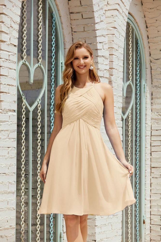 Vestidos de fiesta sin mangas, vestido formal de cóctel para graduación 28014 