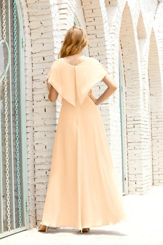 Vestido Baoleely para la madre de la novia, talla grande, escote en V, largo hasta el suelo, formal, para invitada de boda 28020