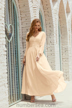 Baoleely Bridesmaid Dress Chiffon Formal Party Dress Evening Dress 28016