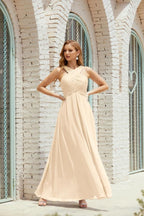 Vestidos de dama de honor con cuello halter, vestido formal de cóctel o de fiesta 28015 