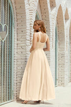 Vestidos de dama de honor con cuello halter, vestido formal de cóctel o de fiesta 28015 