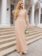Baoleely Bridesmaid Dresses for Wedding Ruffles Long Formal Prom Gowns 28039