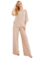 Baoleely Élégante robe mère de la mariée 2 pièces, grande taille, pantalon, volants, couches argentées, peignoir 28064