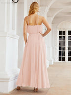 Baoleely  Halter Long Bridesmaid Dresses Formal A line Juniors Dress 28029