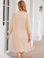 Vestidos de la madre de la novia de Sunderly, vestido de graduación, vestido plisado informal SY28065