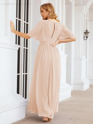 Vestidos de dama de honor para mujer, vestido largo de fiesta para boda o graduación 28068