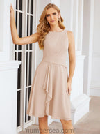 Vestidos de la madre de la novia de Sunderly, vestido de graduación, vestido plisado informal SY28065