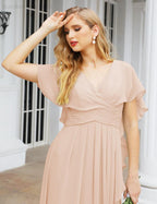 Baoleely Bridesmaid Dresses Backless Formal Prom Gowns for Evening Party Mother of The Bride Dress 28040