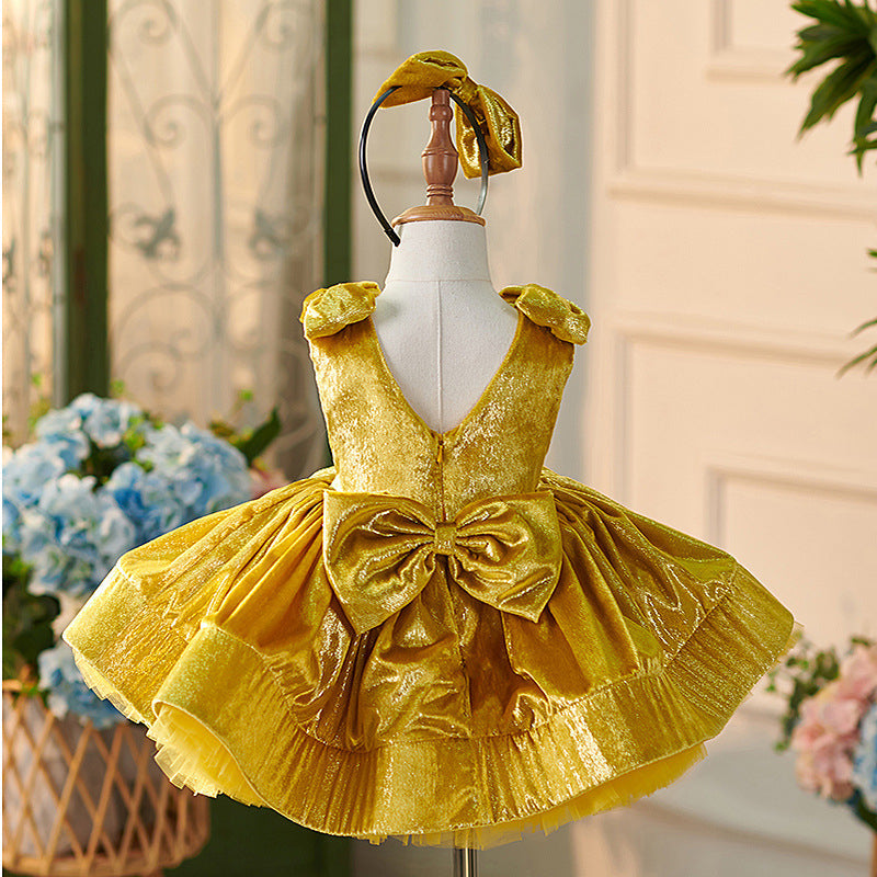 Vestido de tul satinado hasta la rodilla (2003227846) 