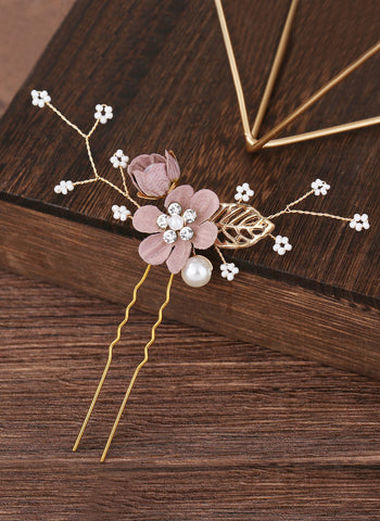 Diadema rosa/azul para niña de las flores 