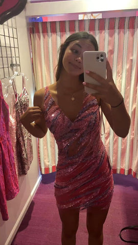 Robe moulante sexy pour 18 ans, mini-robe de bal de promo Y725