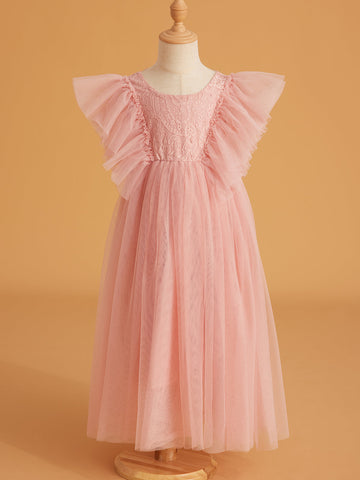 Vestido de tul y encaje hasta el tobillo (2003227816) 