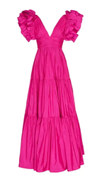 Vestidos de fiesta corte A para mujer, escote en V, vestidos largos de noche formales Y3044