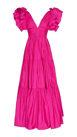 Robe de bal trapèze pour femme, col en V, robe de soirée longue et formelle Y3044