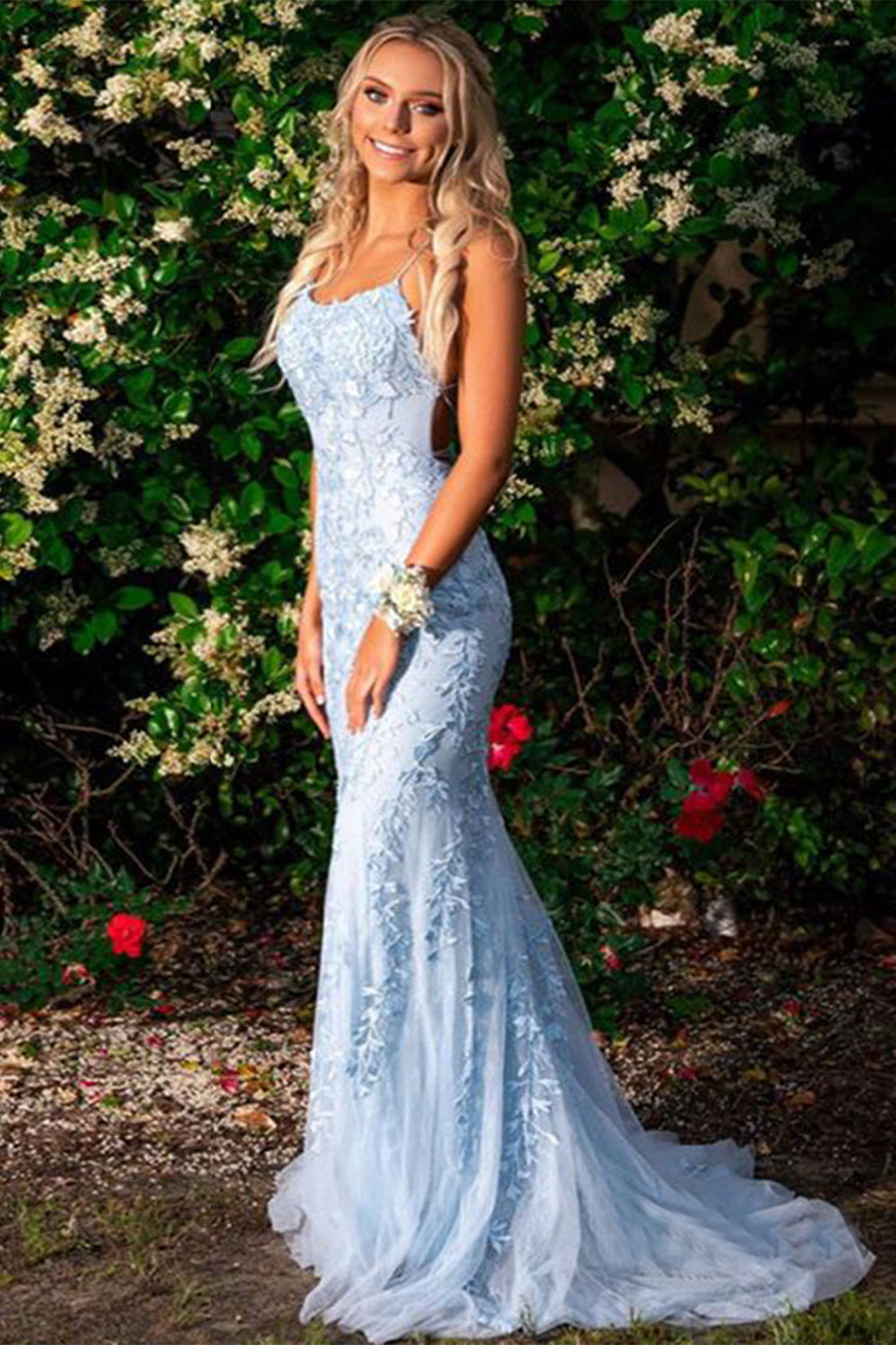 Robe de bal longue sirène dos nu